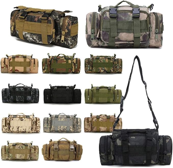 Outdoor Sports Hiking Pack Range Bag Molle Camouflage Tactical Camera Gear Bag - A-TACS FG