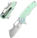Eafengrow Pocket Knives D2 Blade and G10 Handle Folding Camping Knife Mini Outdoor Pocket Knife Survival Tool (EF13-Jade)