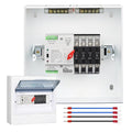 100A Automatic Transfer Switch220V Generator Transfer SwitchMillisecond Level Dual Power Automatic Transfer Switch with Metal Distribution Box