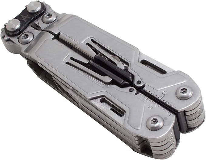 SOG PowerPint Mini Compact Stainless Steel Multi-Tool |18 Lightweight Specialty Tools &amp SOG Multitool Pliers Pocket Knife Stone Wash