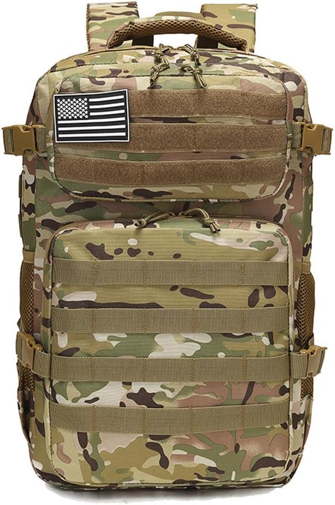 35L Military Tactical Backpacks Molle Army Assault Pack 3 Day Bug Out Bag Hiking Treeking Rucksack (CP)