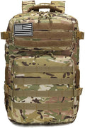 35L Military Tactical Backpacks Molle Army Assault Pack 3 Day Bug Out Bag Hiking Treeking Rucksack (CP)