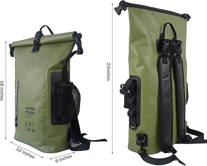 Dry Bag Waterproof 25L-Floating&ampLightweight Bags for Women Waterproof Backpack for Kayaking Boating FishingPaddle boarding Camping HikingRoll-Top Seal&ampAdjustable Shoulder Straps