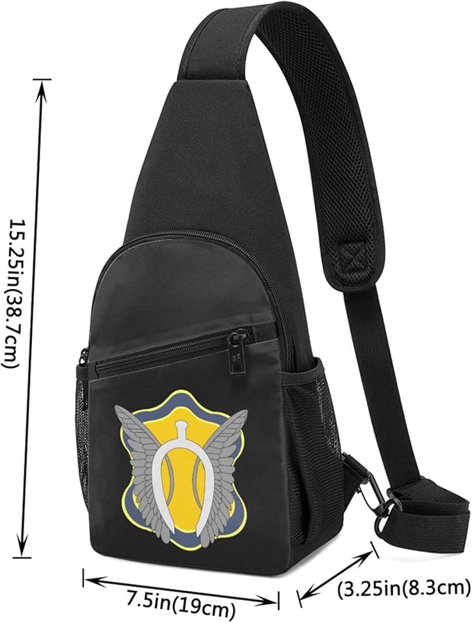 US Army 17th Cavalry Brigade Chest Pack Leisure Shoulder Crossbody Chest Bag
