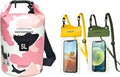 YUMQUA 5L Waterproof Dry Bag Bundle with 2 Pack Large Waterproof Phone Pouches