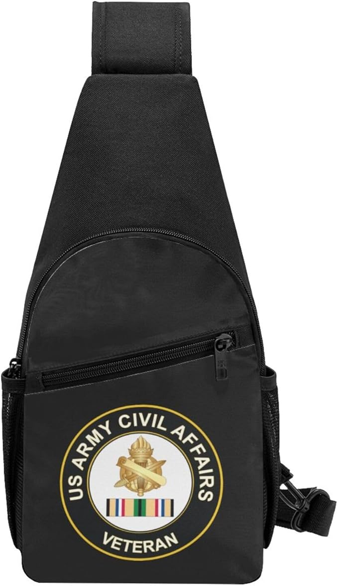 US Army Civil Affairs Gulf War Veteran Chest Pack Leisure Shoulder Crossbody Chest Bag