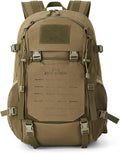 Outdoor Tactical Climbing Backpack Large Storage Molle Hiking Trekking Camping Cycling Bag Portable Sports Luggage Rucksack(Khaki)