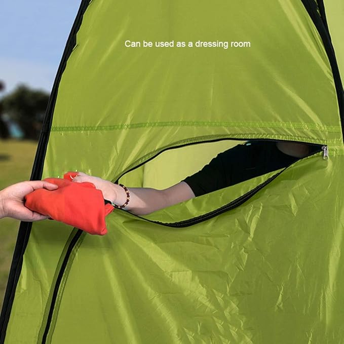 Easy to Assemble HWZP Portable Collapsible Shower Tent Designed Waterproof Fabric Suitable for Three Seasons Outdoor Tent Blue
