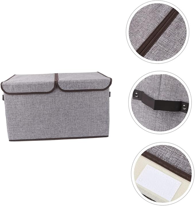 Foldable Fashion Storage Basket Woven Storage Bin Organizer Space-saving Design