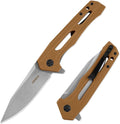 Dispatch Folding Pocket Knife with Clip 3.58 Inch 8Cr13MoV Steel Clip Point Blade with G10 Handle Tactical Pocket Knife for Men Outdoor Camping Hunting Hiking Survival Pocketknife
