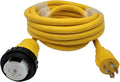 Parkworld 62176 Shore Power Adapter Generator 30A L14-30P Male to Marine 50A SS2-50R Female with Locking Ring (20FT)