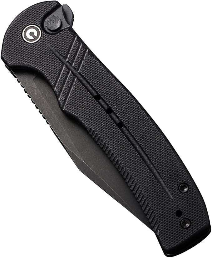 CIVIVI Cogent Flipper Pocket Knife 14C28N Blade G10 Handle Good for Outdoor EDC Camping C20038D-1 (Black)