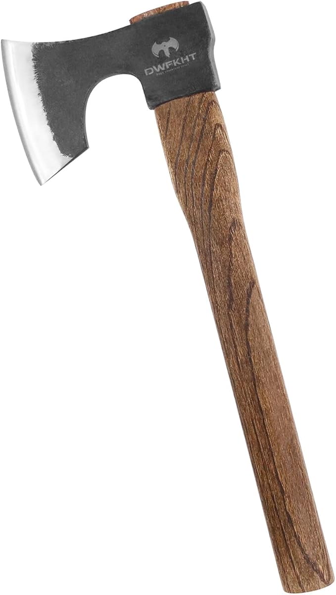 16.5 Throwing Axe Throwing Hatchet with 1065 High Carbon Steel &amp Beech Wood Handle Perfect for Axe Throwing Games Competition and Recreation Ideal Gift for Men (Black)