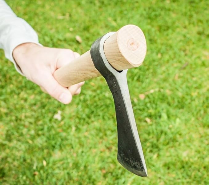 Throwing Hatchet Designed for Youth - Great for Outdoor Recreation Groups and Camps Age 13+ 100% Blacksmith Hand Forged High Carbon Steel…
