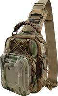 Tactical Hard-Shell Chest Pack men's multi-functional single-shoulder crossbody bag for outdoor cycling water-resistant (cp)