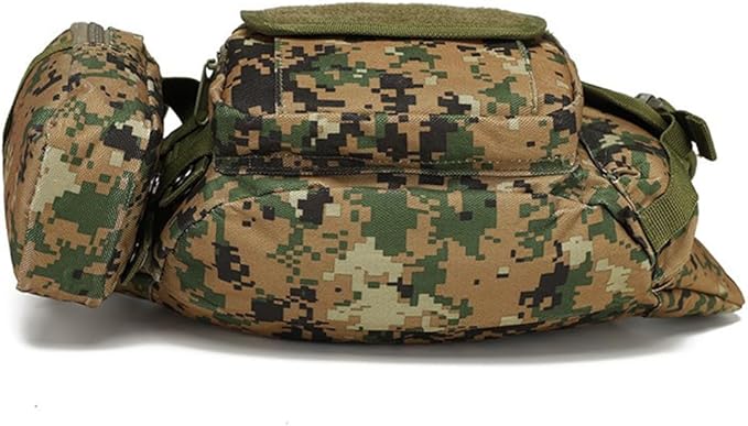Tactical Waist Pack Military Fanny Pack for Men Outdoor Army Waist Bag Large Waist Pack for Daily Life Cycling Camping Hiking Hunting Fishing (Jungle Digital)