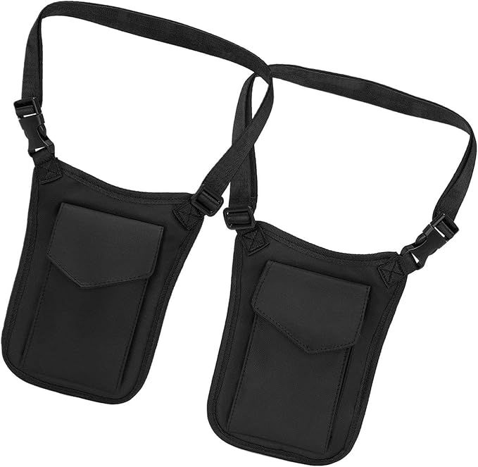 pistro Hiddens Underarm Shoulder Bag Portable Pack for Running Shopping Climbing Outdoor Lightweight Breathable Mesh Adjustable Straps- No Keychain Buckle