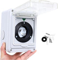 NEMA L5-30P Generator Inlet Box30 Amp 125V Twist Lock Outdoor Power Inlet with Indicator LightPre-Drilled Easy Install Electrical Box for Connecting Portable Generator to House