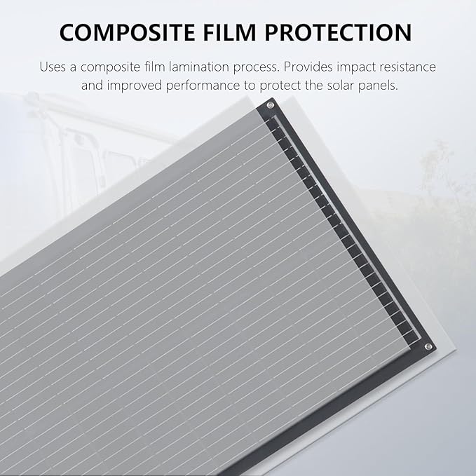 XINPUGUANG Flexible Solar Panel 100W 12V Monocrystalline Solar System kit10A Charge ControllerExtension Cable Charge for Boat RV Cabin Camper12v Battery (100W Solar Panel kit)