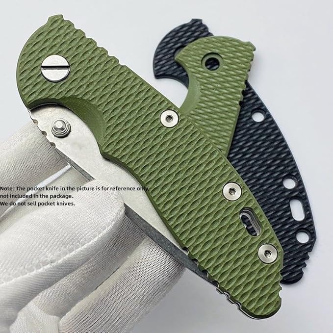 1 Piece Custom G10 Scales Fits for Rick Hinderer knives XM18 3.5 Handle Patch DIY Accessory(Green)