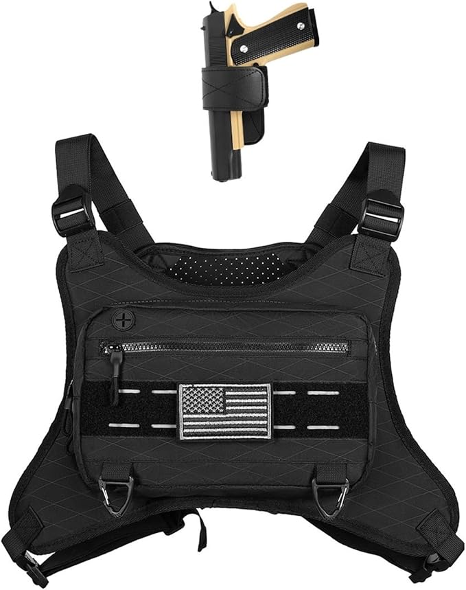 Multi Functional Tactical Chest Bag Fashionable Hip-Hop Street Chest Bag Waterproof Breathable Oxford Bag Sports Backpack