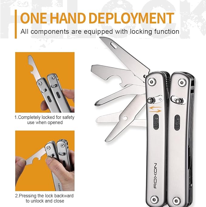 Roxon S804 Flex Multi tool Open-Source Modular Design and Customizable Multitool for Everyday Carry (EDC) Hobbies &amp Outdoors