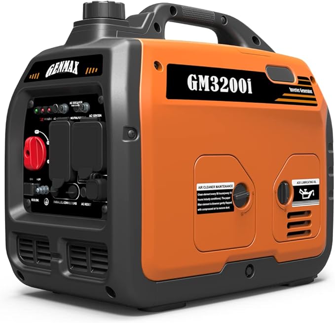 GENMAX GeneratorEPA Compliant Eco-Mode Feature Ultra Lightweight for Backup Home Use &amp Camping