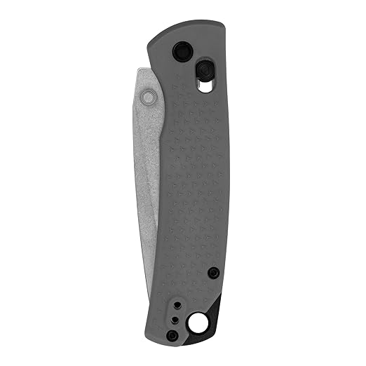 Kershaw Sequence Pocket Knife Gray Design 3.32 Inch Stainless Steel Drop Point Blade EDC with Manual Opening Reversible Deep Carry Pocketclip Everyday Carry Pocket Knife for Men and Women