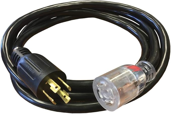 Reliance Controls PC3010M 30-Amp (L14-30) 10-Foot Generator Power Cord Black