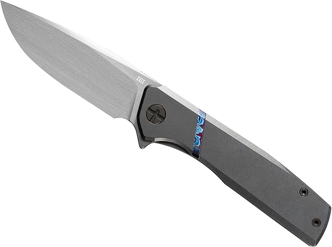 IOI Commander I93258 Folding Pocket Knife for Men – Vanax EDC Knife with Clip Premium Pocket Knives with 6AL4V Titanium Handle Work &amp Camping Knife Gift for Everyday Carry
