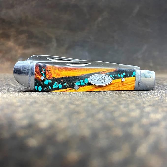 HOOEY Unisex Small Turquoise Trapper Knife Brown One Size