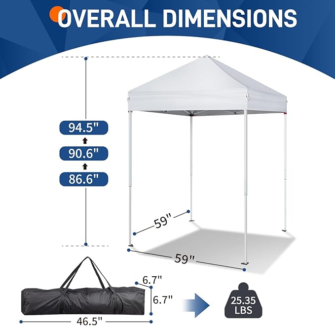 Outvita Pop Up Privacy Tent Instant Privacy Dressing Changing Room Bathroom &amp Toilet Stall 5x5ft Portable Outdoor Shelter for Camping Hiking Fishing Picnic Beach Swimming Pool with Carry Bag