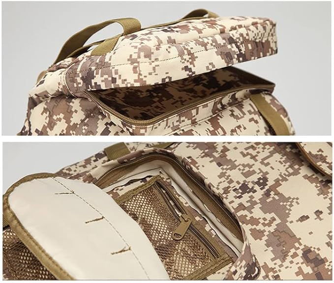 YABOO Tactical Combat Camouflage Bag Outdoor Sports Pack Hiking Rucksack Knapsack Molle 50L Backpack