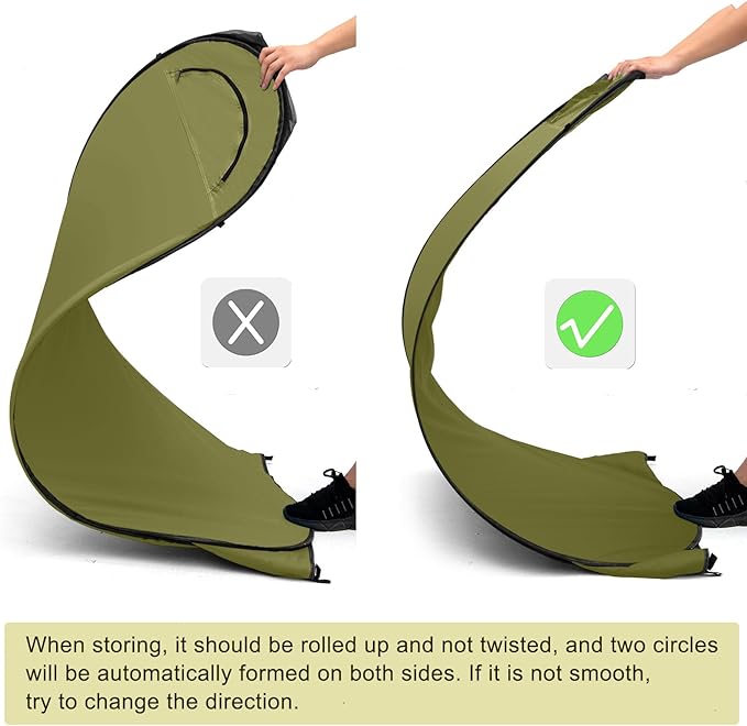 BRIAN &amp DANY Pop Up Shower Tent Portable Privacy Camping Changing Tent Camp Toilet Bathroom Pod with Rain Shelter &amp Windows UPF 50+ &amp Waterproof 47.2 x 47.2 x 74.8