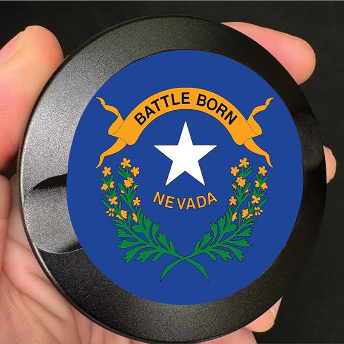 Metal Zyn Container - Metal Zyn Holder - Zyn Metal Can - Metal Container for Zyn Holder - Metal Zyn Can Golf Gifts for Him - Zyn Containers for Golf - Nevada State Flag