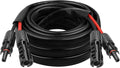 8AWG Solar Cable - 20FT Solar Panel Extension Cord 8 Gauge PV Wire with Flame Retardant Protective Sleeving Female &amp Male Waterproof Connector for RV Photovoltaic Systems Solar Panels (20 Feet)