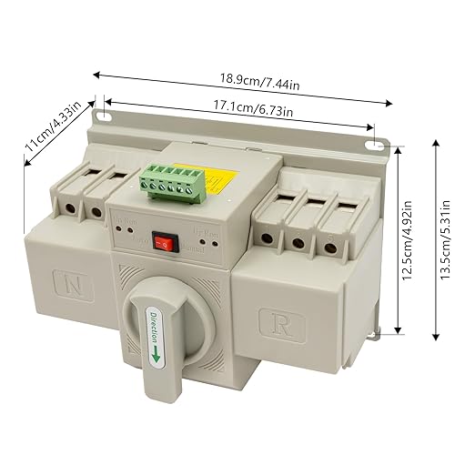 110V 63Amp 3P Dual Power Automatic Transfer Switch Dual Power Generator Changeover Switch Dual Powerful Transfer Switch 50HZ/60HZ