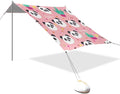Beach Canopy with Windproof Ropes &amp Sandbags Beach Tent Sun Shade Sun Shelter for Camping Trips Fishing Backyard Fun or Picnics Panda