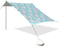 xigua Easter Egg Beach Tent Sun Shelter with Carrying Bag - Silver Coated Oxford Fabric Beach Canopy for Beach Camping Fishing - Includes Windproof Ropes Sandbags &amp Stakes