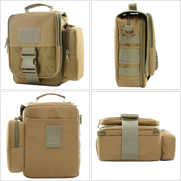 Small Canvas Messenger Bag Classic Vintage Shoulder Bag Tactical Bag Crossbody Casual Pack