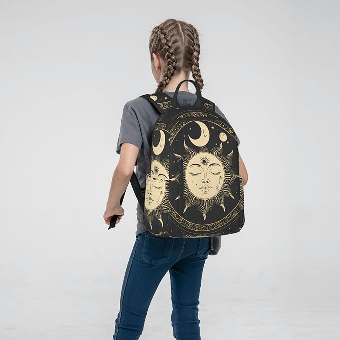 Anti Theft Laptop Backpack Travel Backpacks Bookbag for Women &amp Men College Backpack (tarot card magic boho Vintage Sun Moon Stars)