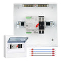 100A Automatic Transfer Switch110V Millisecond Level Dual Power Automatic Transfer Switch Generator Transfer Switch with Metal Distribution Box