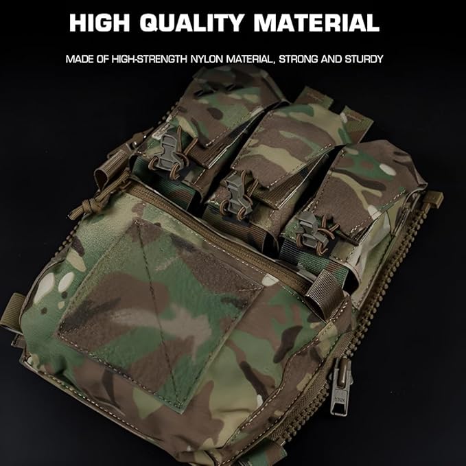 Tactical Supplement Pack High-Strength Nylon Expansion Bag Quick-Pull Head &amp Detachable Plate For Tactical Games
