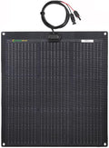 Lensunsolar 50W ETFE Flexible Solar Panel 23x21.1inch PERC 9BB 23.5%+ Efficiency Solar Cells for Campers RVs BoatsTent