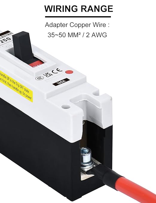DIHOOL Main 160 Amp DC Circuit Breaker 240V Battery Disconnect Switch Master Switch for Car RV Marine Boat Truck Trolling