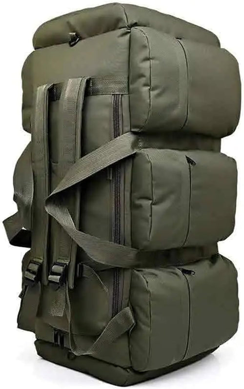 100L Large Luggage Camping Bag Backpack Men Outdoor Travel Shoulder Hiking Trekking Trip Tourist Tactical Carry-on Bags Trekking(Black)