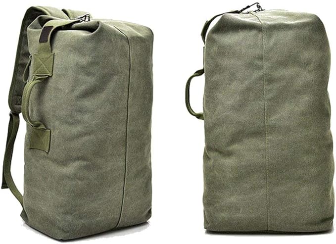 Multifunctional Military Tactical Canvas Backpack Large-Capacity Travel Mountaineering Bag Suitable For Travel Backpacks Hiking Mountaineering And Other Outdoor Activities
