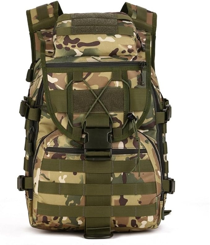 Tactical Military Backpack for Men Women 40L Army 3 Day Assault Pack Molle Bug Out Bag Large Rucksack for Hunting Hiking Fishing Camping (Cp Camouflage)