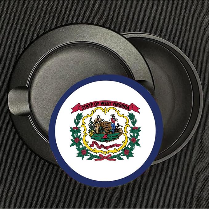 Metal Zyn Container - Metal Zyn Holder - Zyn Metal Can - Metal Container for Zyn Holder - Metal Zyn Can Golf Gifts for Him - Zyn Containers for Golf - West Virginia State Flag