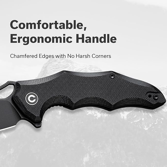 CIVIVI Chiro Pocket Knife for EDC Folding Knife with Flipper 3.1 14C28N Blade G10 Handle Utility Knife for Men Women C23046-1